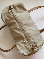Prada Nylon Mini Duffle Bowler Handbag in Brown