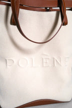 Polene Ilo Tote Bag in Cognac