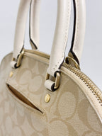 Coach Mini Sierra in Light Khaki Chalk with Strap