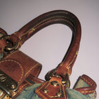 Louis Vuitton Monogram Denim Pleaty Mini Handbag
