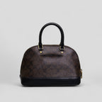 Coach Mini Sierra Handbag in Signature Brown Canvas with Strap