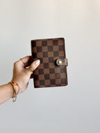 Louis Vuitton 2002 Damier Ebene Agenda PM with Fillers
