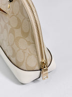 Coach Mini Sierra in Light Khaki Chalk with Strap
