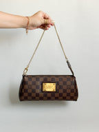 Louis Vuitton 2011 Damier Ebene Eva Pochette Handbag