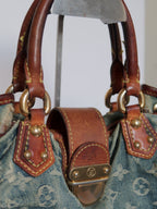Louis Vuitton Monogram Denim Pleaty Mini Handbag