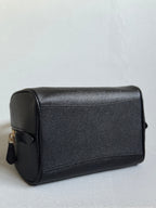 Coach Sydney Black with Strap and Gold Hardware (Burgundy Interior)