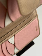 Prada Saffiano Leather Compact Wallet in Cammeo Multicolor