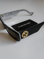 Gucci Seasonal Eyewear - Slim Rectangular Frame Sunglasses Size 52