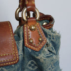 Louis Vuitton Monogram Denim Pleaty Mini Handbag