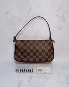 Louis Vuitton 2002 Damier Ebene Navona Pochette Handbag