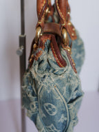 Louis Vuitton Monogram Denim Pleaty Mini Handbag