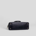 Coach Mini Sierra Handbag in Signature Brown Canvas with Strap