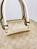 Coach Mini Sierra in Light Khaki Chalk with Strap