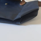 Longchamp Le Pliage Navy Blue & Green Small & Large Short Handle