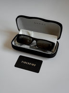 Gucci Seasonal Eyewear - Slim Rectangular Frame Sunglasses Size 52
