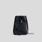 Gucci Canvas and Leather in Classic Black Bucket Bag