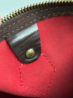 Louis Vuitton 2007 Damier Ebene Canvas Speedy 25 Handbag