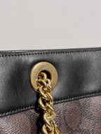 Coach Brooke Chain Carryall Shoulder Bag in Signature Canvas and Gold Hardware (Rare)