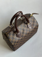 Louis Vuitton 2007 Damier Ebene Canvas Speedy 25 Handbag