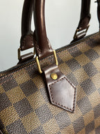 Louis Vuitton 2007 Damier Ebene Canvas Speedy 25 Handbag