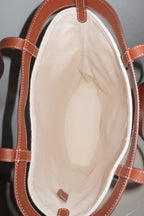 Polene Ilo Tote Bag in Cognac