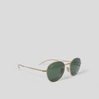 Rayban Round Sunglasses / Shades in Gold and Green Size 51