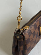 Louis Vuitton 2011 Damier Ebene Eva Pochette Handbag