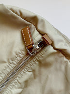 Prada Nylon Mini Duffle Bowler Handbag in Brown