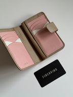 Prada Saffiano Leather Compact Wallet in Cammeo Multicolor