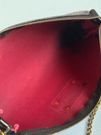 Louis Vuitton 2011 Damier Ebene Eva Pochette Handbag