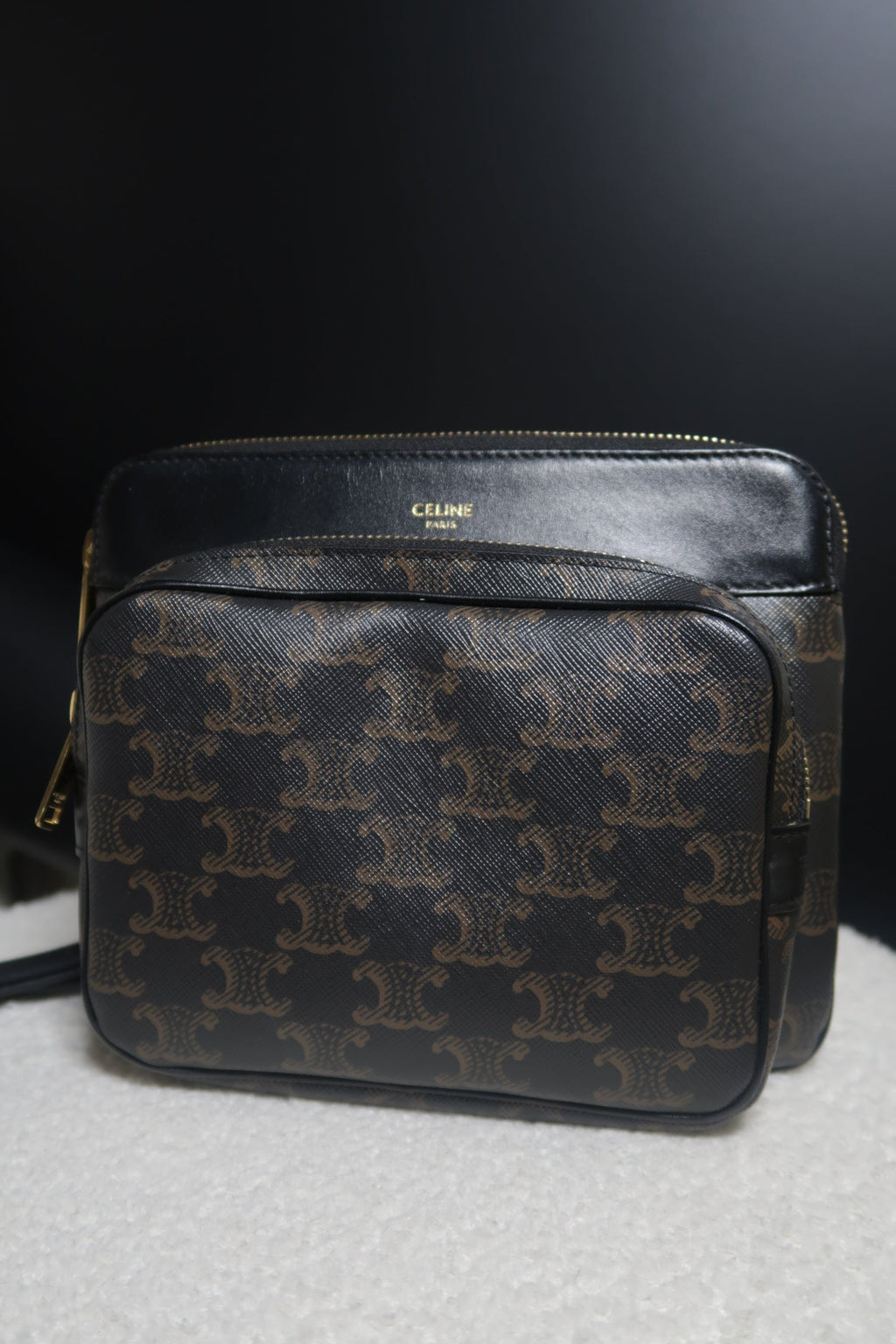 Celine Triomphe Pocket Messenger Crossbody Bag