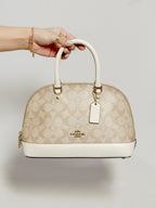 Coach Mini Sierra in Light Khaki Chalk with Strap