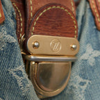 Louis Vuitton Monogram Denim Pleaty Mini Handbag