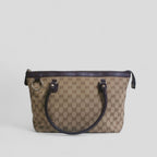 Gucci GG Canvas and Leather Tote Bag