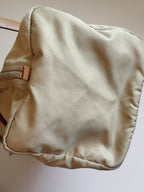 Prada Nylon Mini Duffle Bowler Handbag in Brown