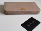 Prada Vitello Move Zip Around Long Wallet in Cammeo Nude Pink