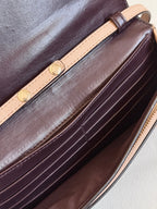Coach Dusty Rose Pink Embossed Logo Anna Foldover Crossbody Bag