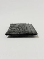 Chanel Camellia Black Lambskin Leather Light Gold Hardware Card Case Series 26