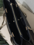 Coach Brooke Chain Carryall Shoulder Bag in Signature Canvas and Gold Hardware (Rare)