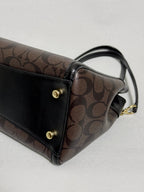 Coach Brooke Chain Carryall Shoulder Bag in Signature Canvas and Gold Hardware (Rare)