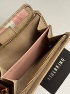 Prada Saffiano Leather Compact Wallet in Cammeo Multicolor