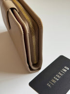 Prada Saffiano Leather Compact Wallet in Cammeo Multicolor