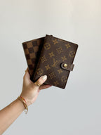 Louis Vuitton 2002 Damier Ebene Agenda PM with Fillers