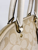 Coach Mini Sierra in Light Khaki Chalk with Strap