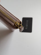 Prada Vitello Move Zip Around Long Wallet in Cammeo Nude Pink