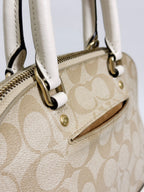 Coach Mini Sierra in Light Khaki Chalk with Strap