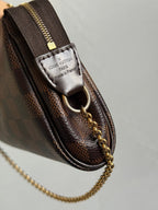 Louis Vuitton 2011 Damier Ebene Eva Pochette Handbag