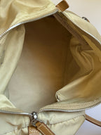 Prada Nylon Mini Duffle Bowler Handbag in Brown