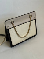 Furla Black / Baby Pink / Cream Gold Hardware Crossbody Bag