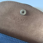 Longchamp Le Pliage Navy Blue & Green Small & Large Short Handle